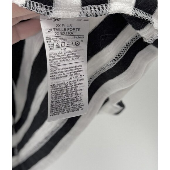 NWT Old Navy Plus Size Striped Skin-Knit T-Shirt Shift Dress 2x‎ Minimalist Boho - Picture 7 of 11